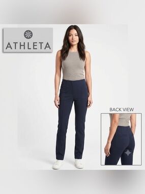 Athleta Black Ponte Siena High Rise Skinny Pant 4